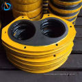 concrete bucket parts zoomlion dn200 wear plate and cutting ring